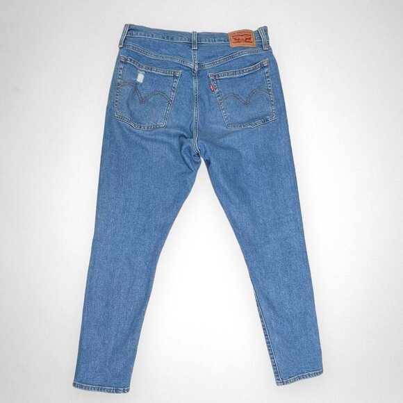 LEVI'S 30 Wedgie Destructed High Rise Skinny Jeans Casual - Picture 3 of 9